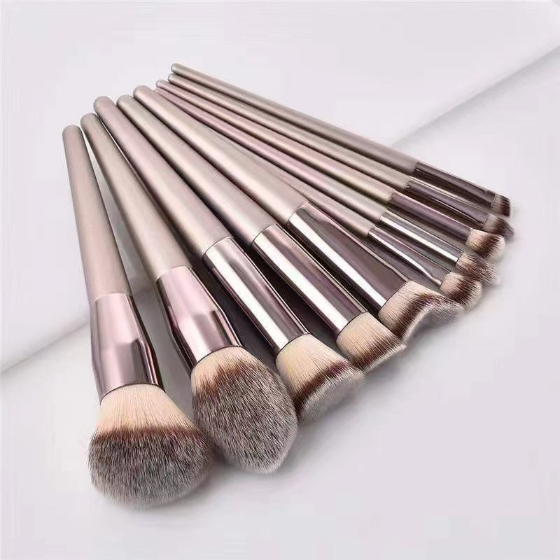 Makeup brush 14 Champagne gold lip brush Loose blush base brush udged eyeshadow brush Eyeliner eyebrow brush