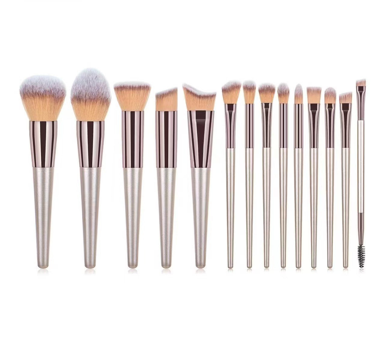 Makeup brush 14 Champagne gold lip brush Loose blush base brush udged eyeshadow brush Eyeliner eyebrow brush