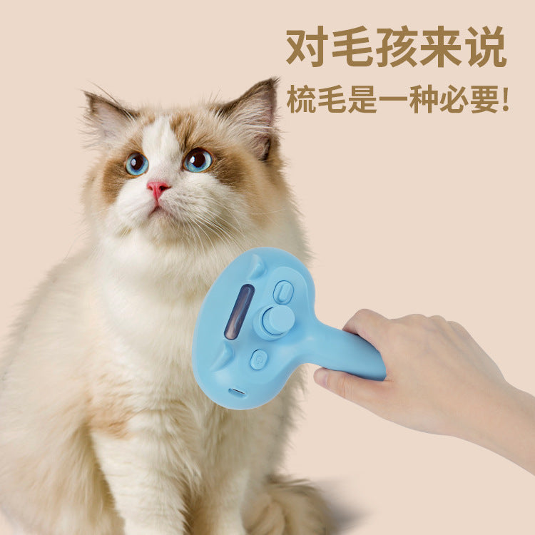 Pet spray comb for dogs and cats Hair removal comb USB charging hair pulling open comb pet beauty cleaning